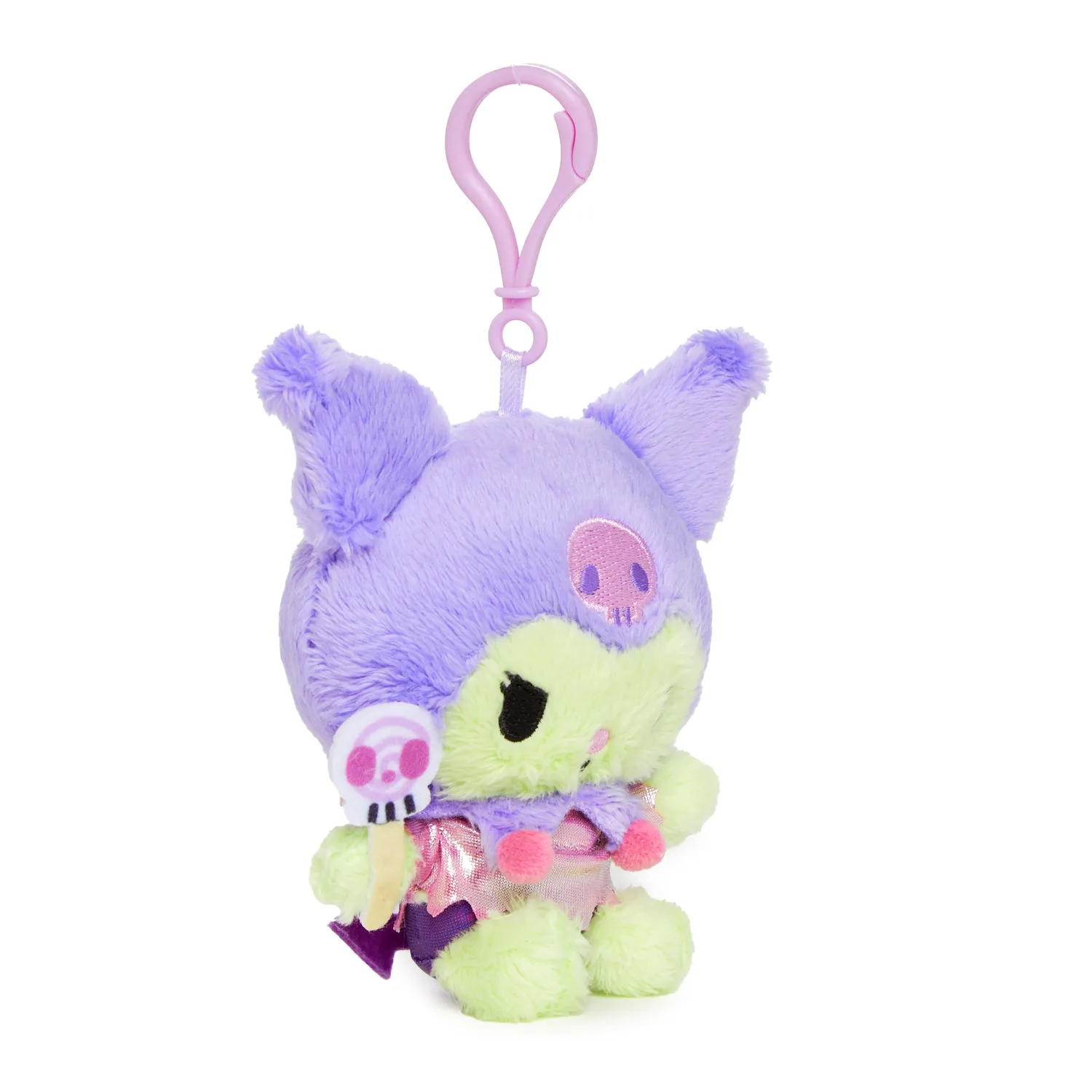 Hello Kitty Kuromi x tokidoki Zombie kosebamse med klips 5 tommer