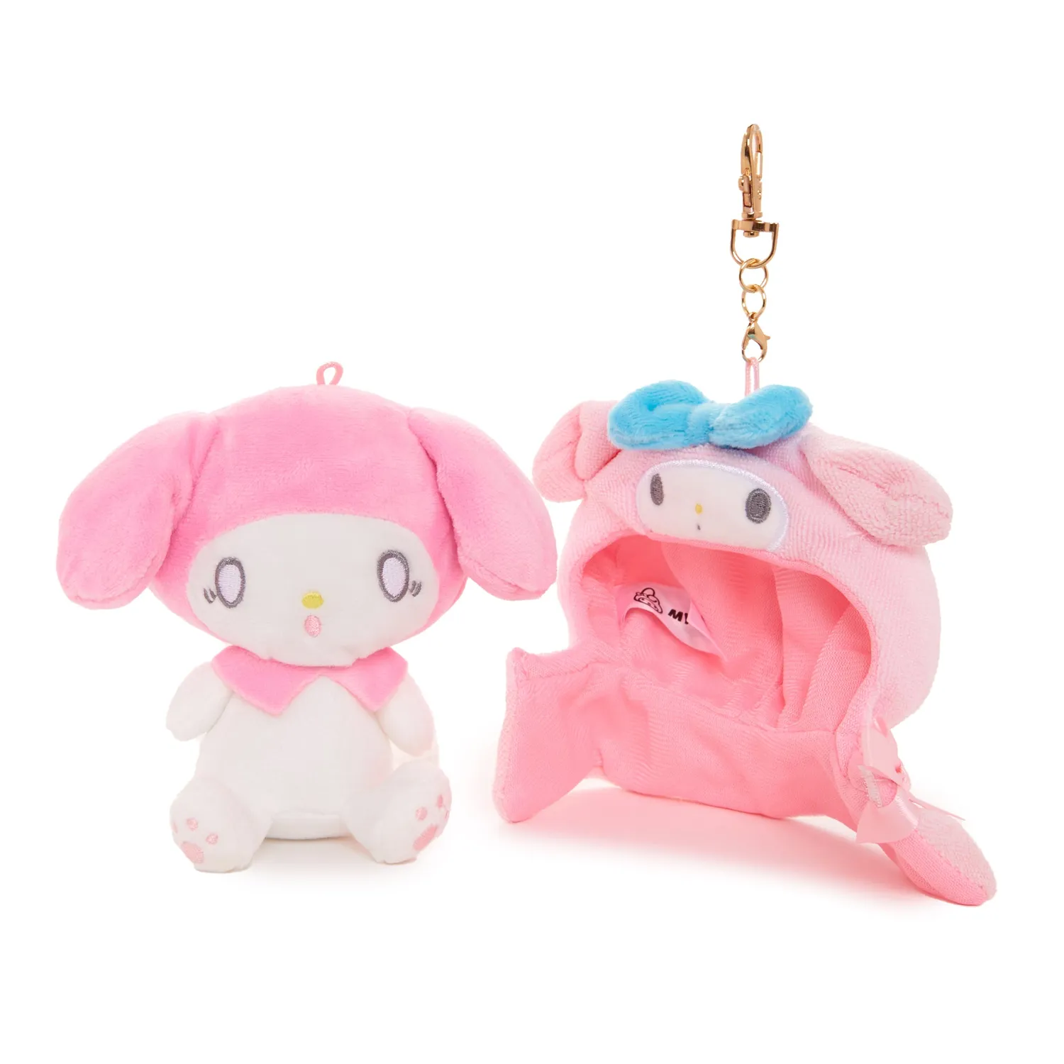 Hello Kitty Frightened Series My Melody Plush Mascot Keychain nøkkelring 10 cm