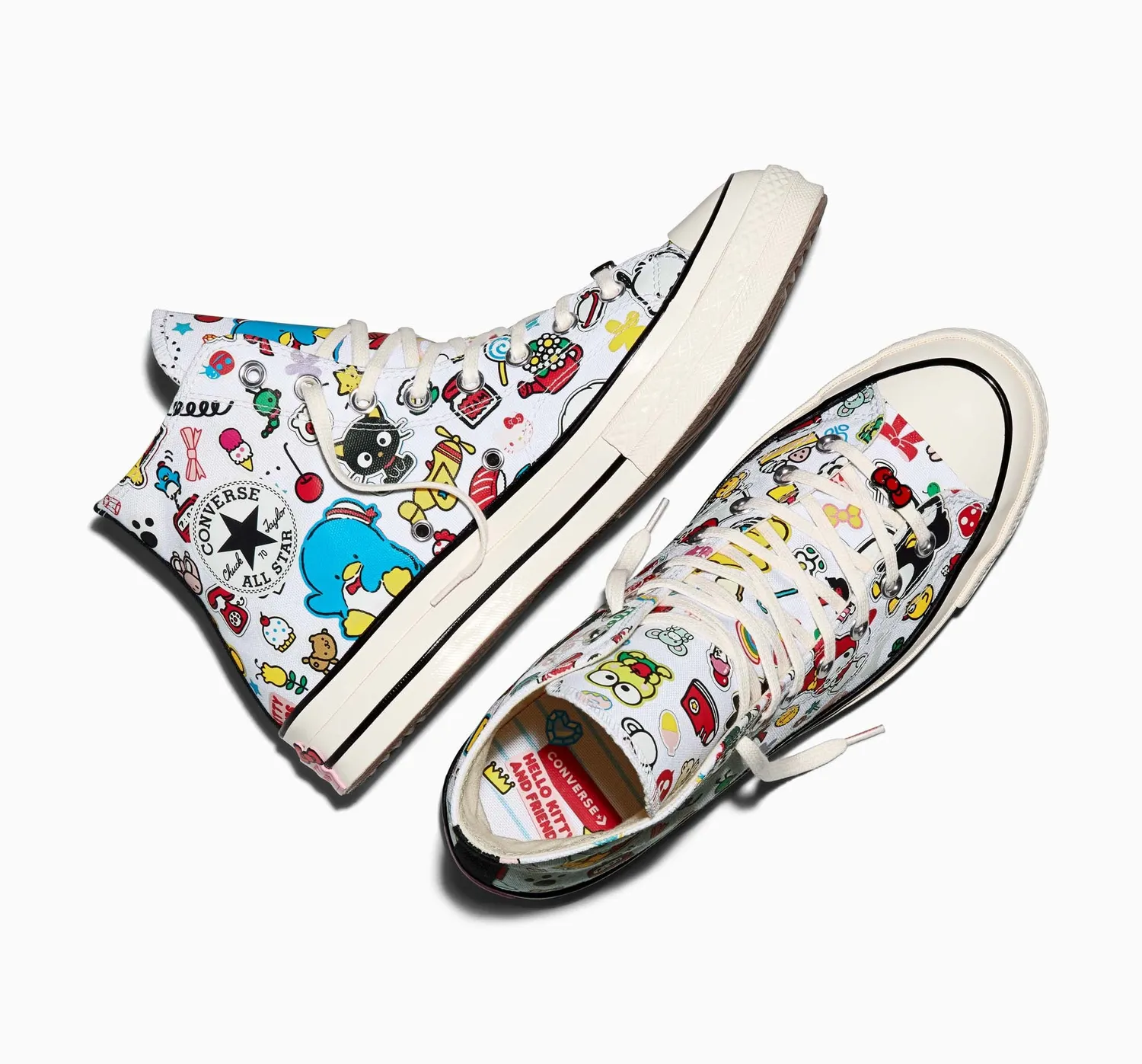 Converse x Hello Kitty and Friends Chuck 70 Hi-top joggesko voksen hvit