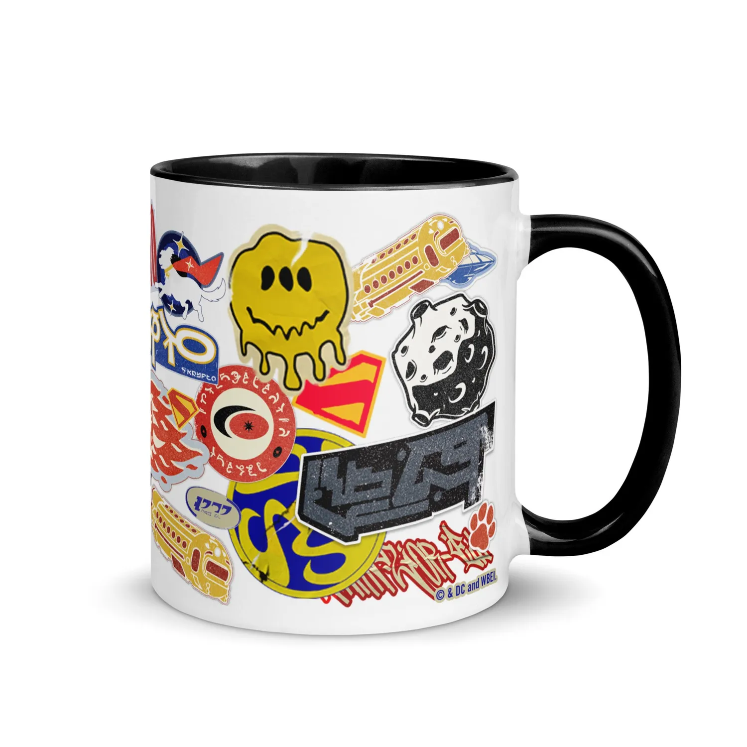 Batman Supergirl (2026 Movie) Sticker Bomb-krus 11 oz keramikk