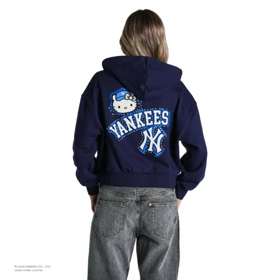 Hello Kitty The Wild Collective New York Yankees zip-hettejakke marineblå XS