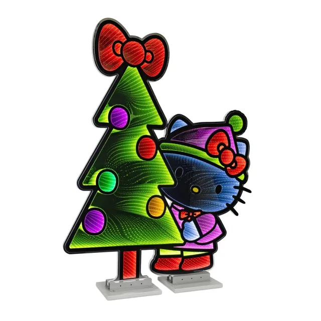 Hello Kitty 47" Christmas Tree Ekkolight Infinity Light juletrelys