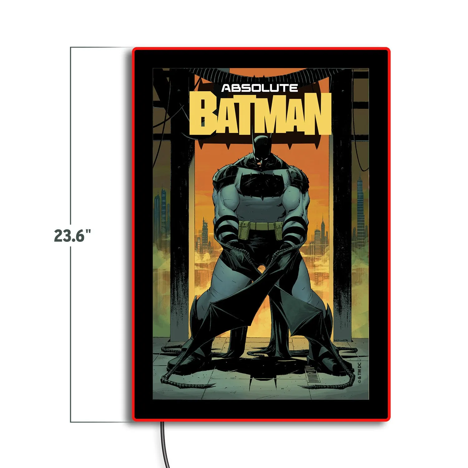 Batman Absolute Batman Brandlite LED-vegglampe