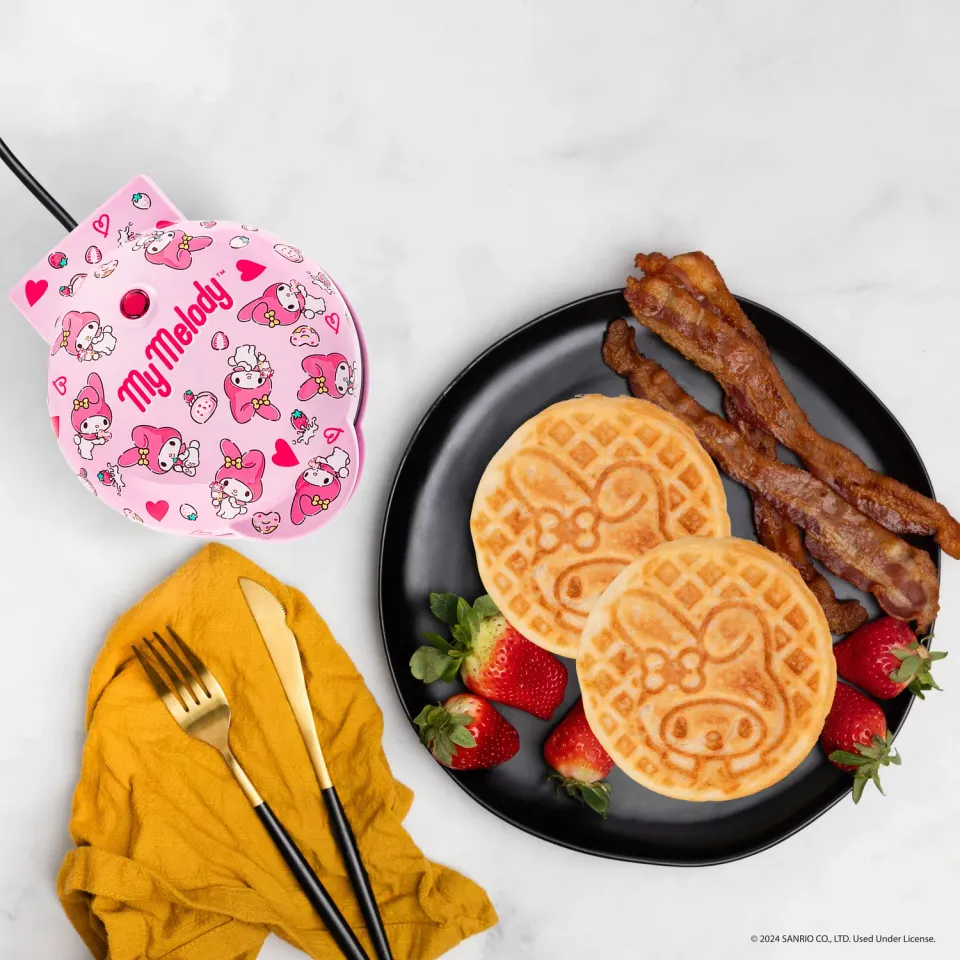Hello Kitty My Melody Mini Waffle Maker Vaffeljern mini 120 V