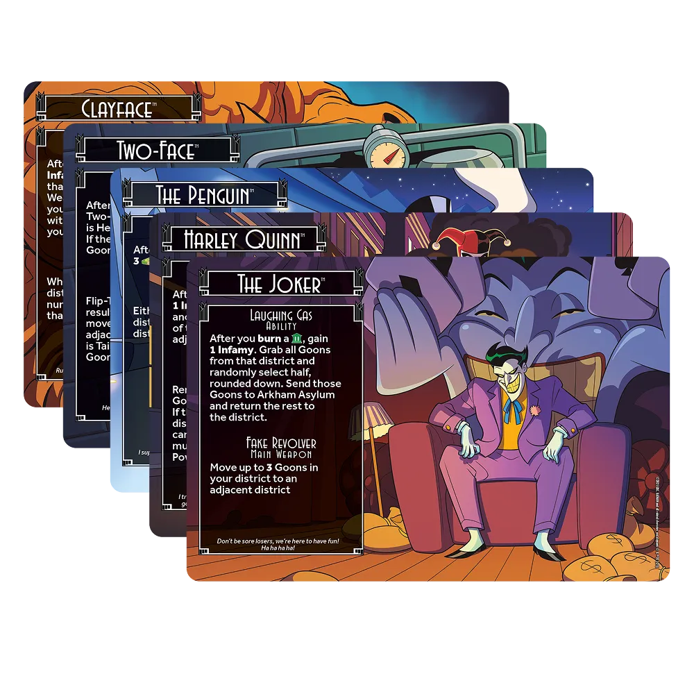 Batman: The Animated Series Enemies of Gotham City brettspill
