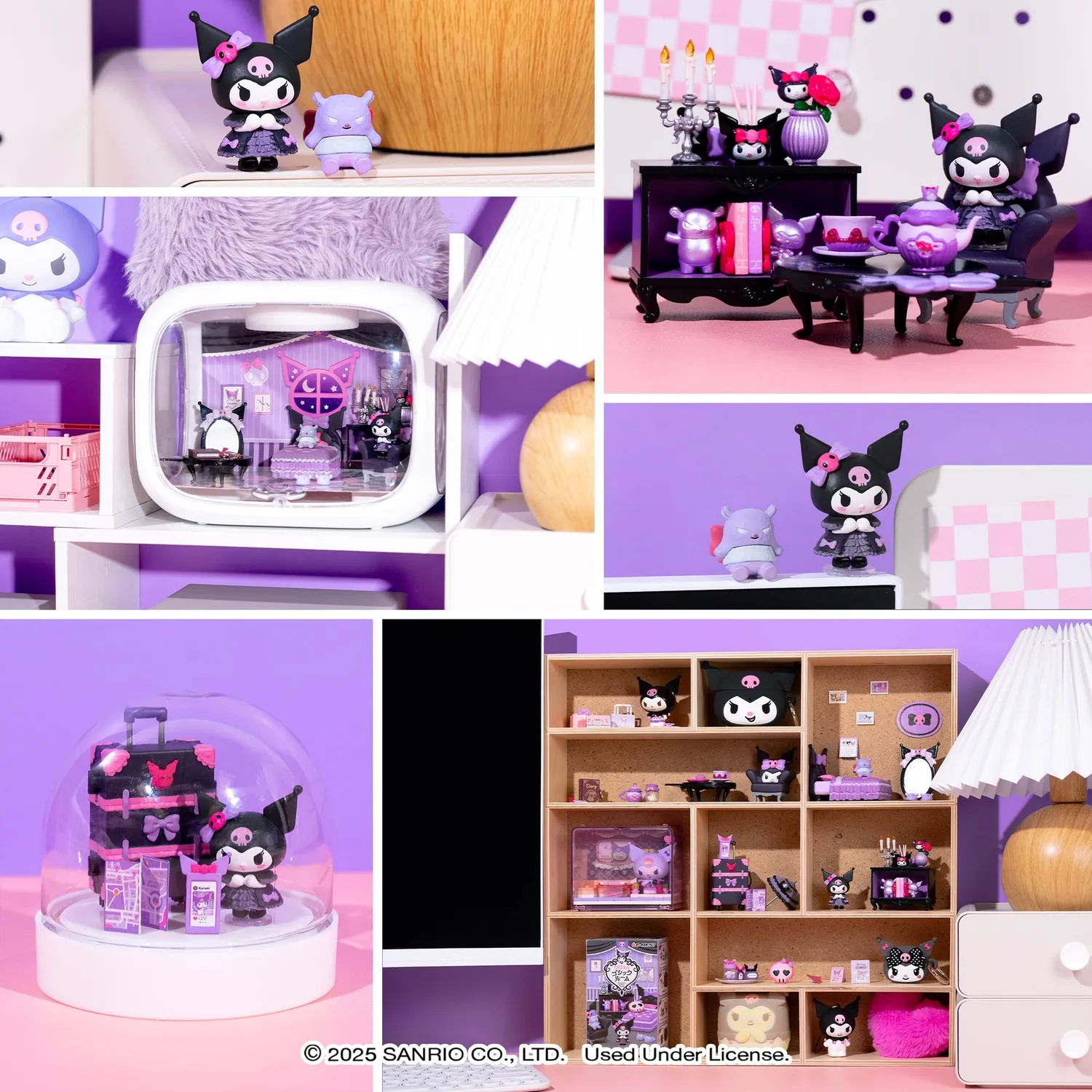 Hello Kitty Re-Ment Kuromi's Gothic Room miniatyrfigur blindboks 1 stk