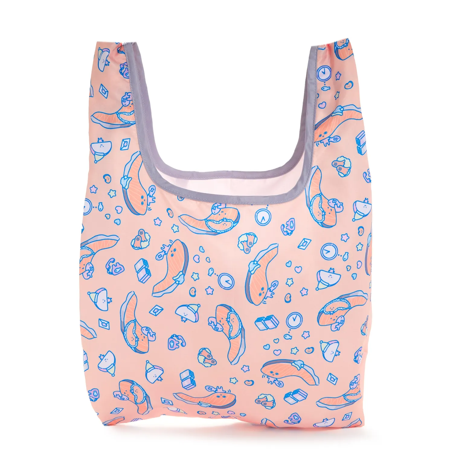 Hello Kitty Sleepover Series Kirimichan gjenbrukbar totebag med etui