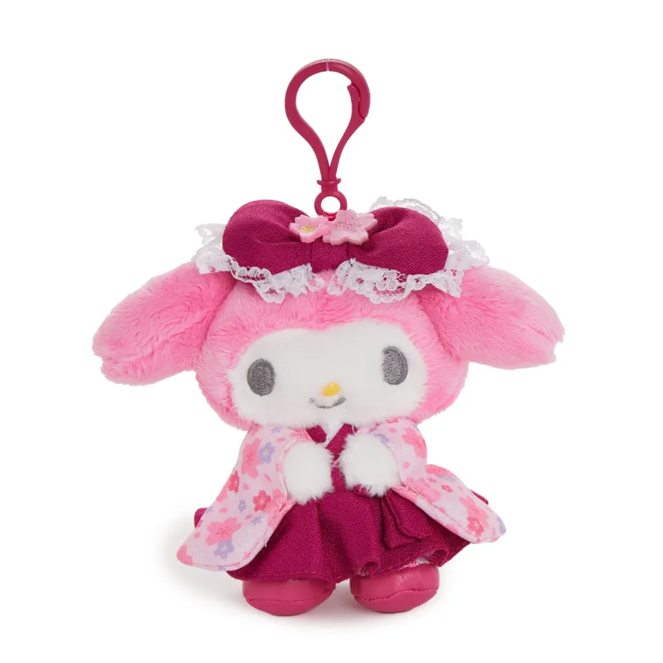 Hello Kitty My Melody Plush Mascot Clip koseklips hakama