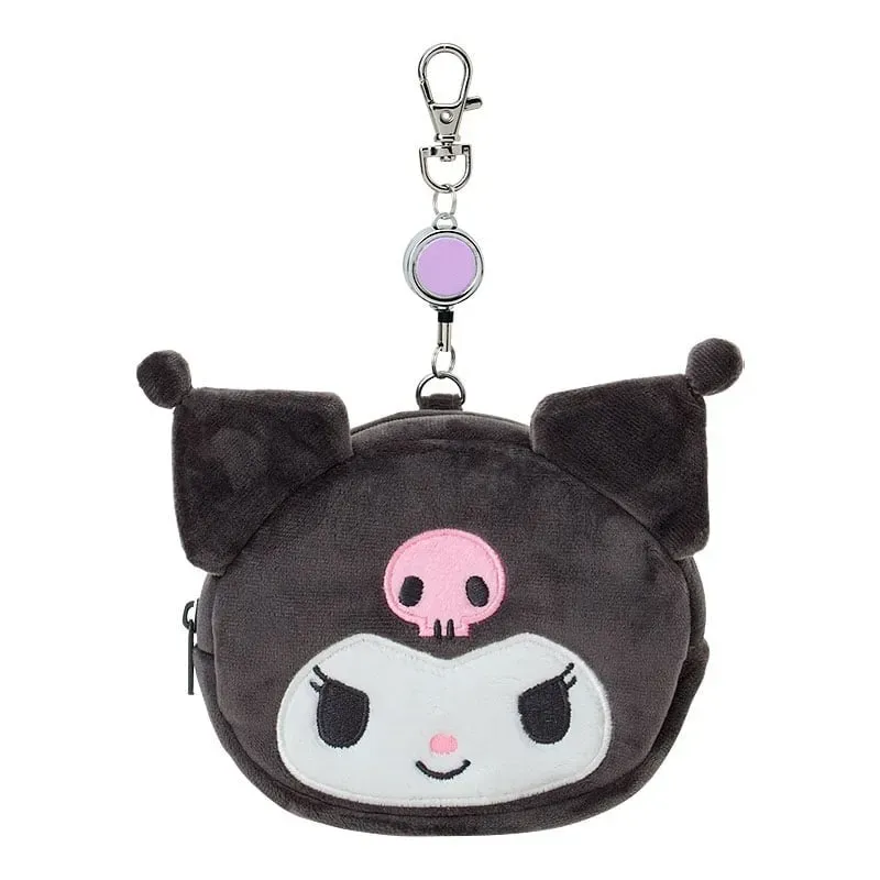 Hello Kitty Kuromi kortholder med uttrekkssnelle og glidelås