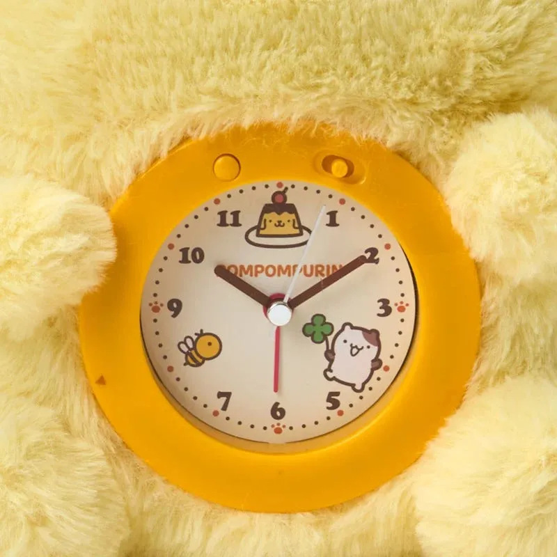 Hello Kitty 30th Anniversary Series Pompompurin Plush Clock vekkerklokke