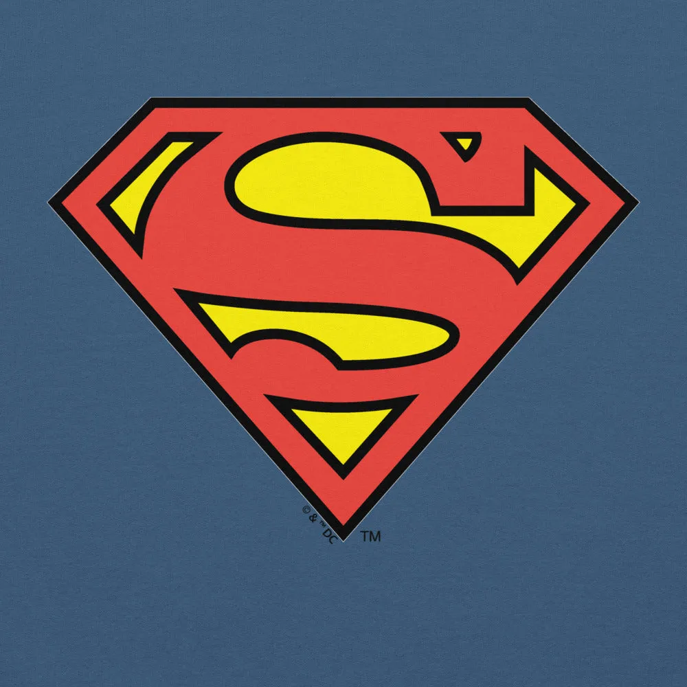 Batman Superman Logo hettegenser kongeblå