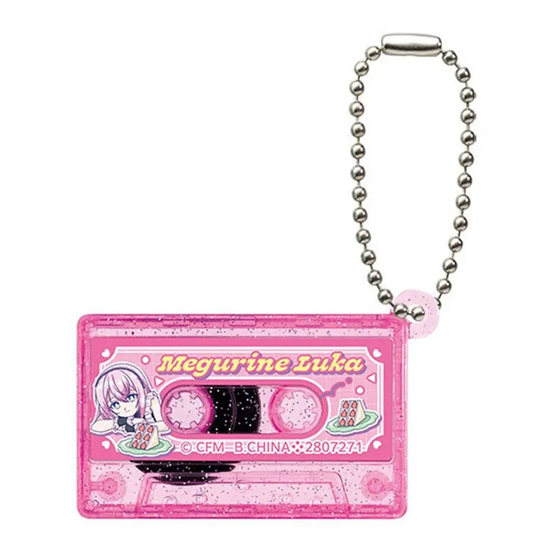 Neo Tokyo Vocaloid Hatsune Miku & Friends Cassette Tape Charm Gacha nøkkelring tilfeldig