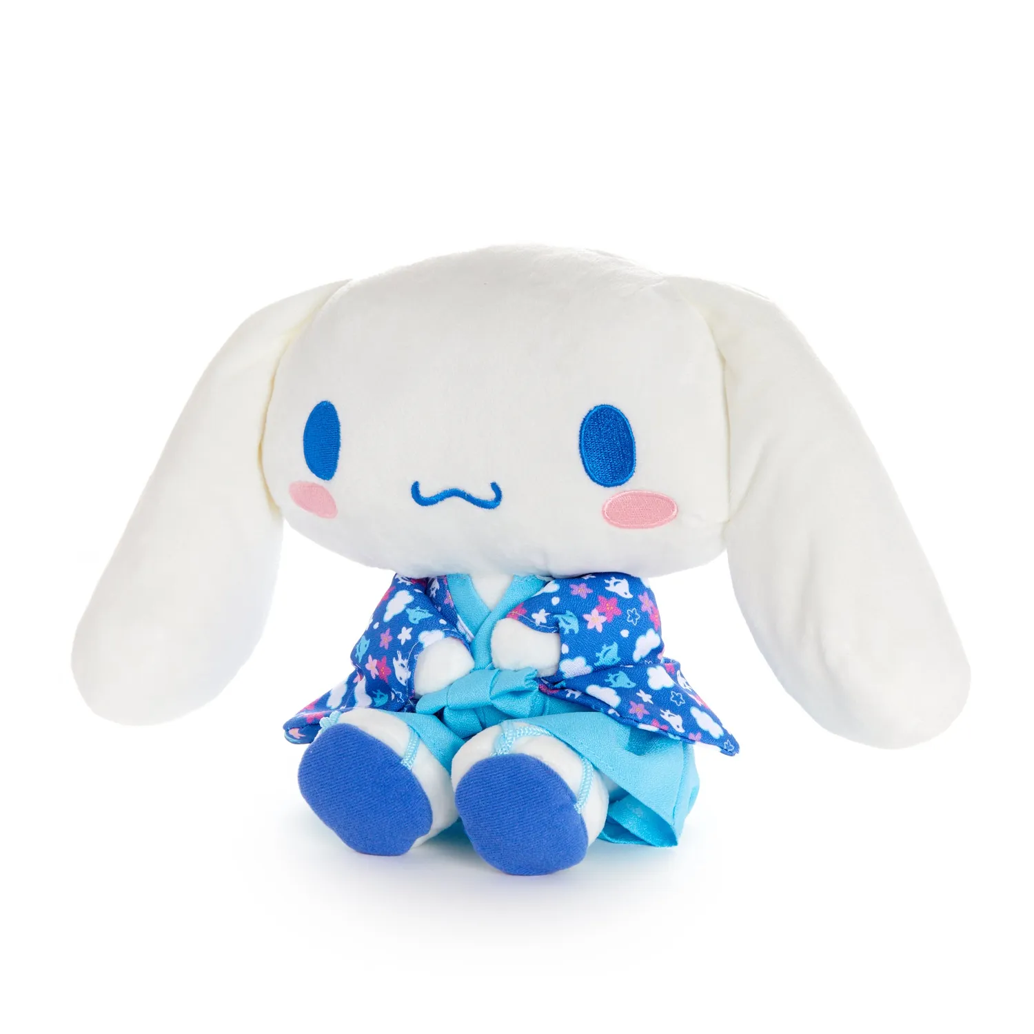 Hello Kitty Cinnamoroll 9" sittende kosedyr blå kimono