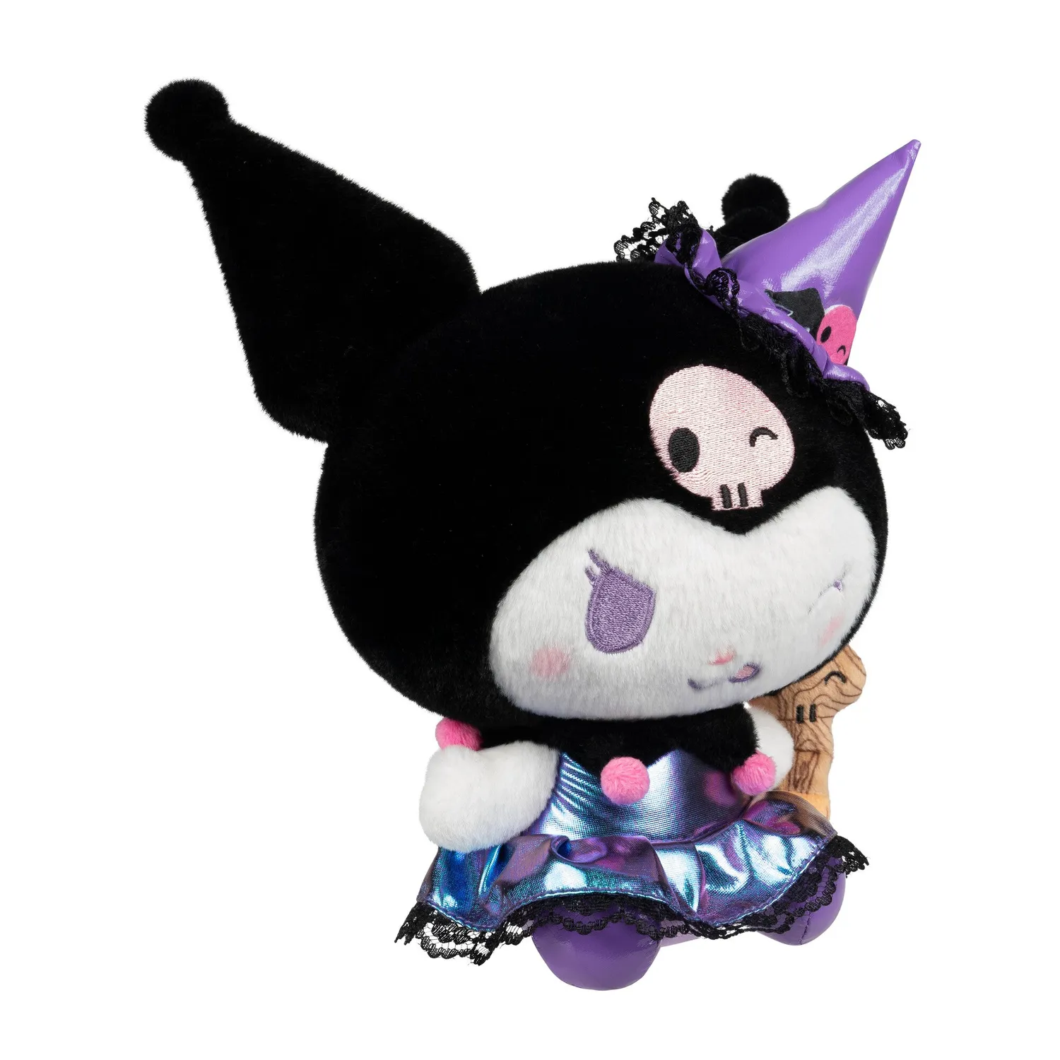 Hello Kitty Kuromi 8" Plush Halloween Witch plysjfigur 20 cm