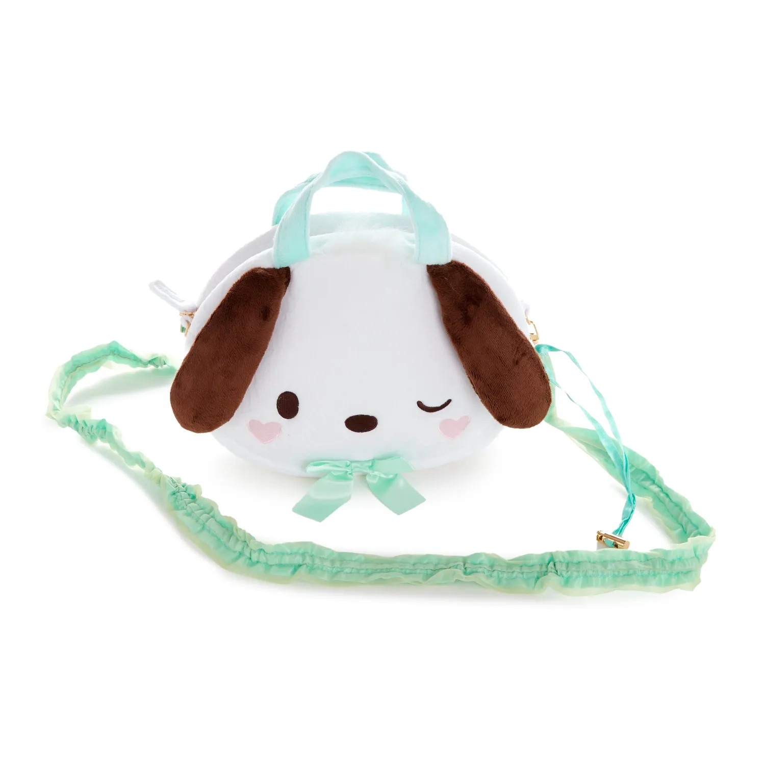 Pochacco Wink plysjveske med skulderstropp 28 cm