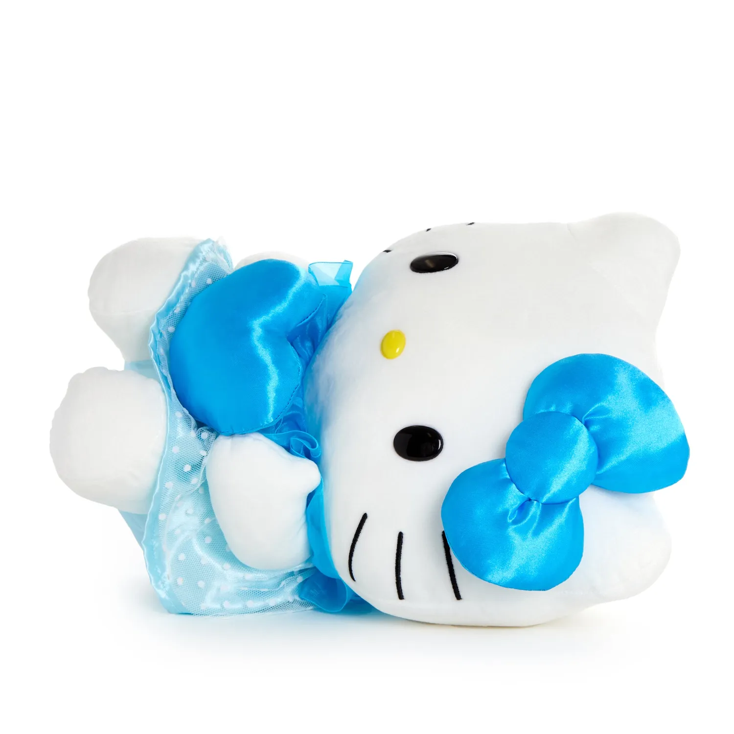 Hello Kitty Something Blue 12" plysjbamse blå sløyfe