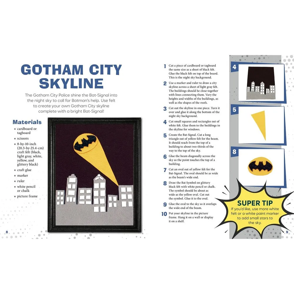 DC Super Heroes Crafts, Recipes, and Projects hobbybok 43 prosjekter