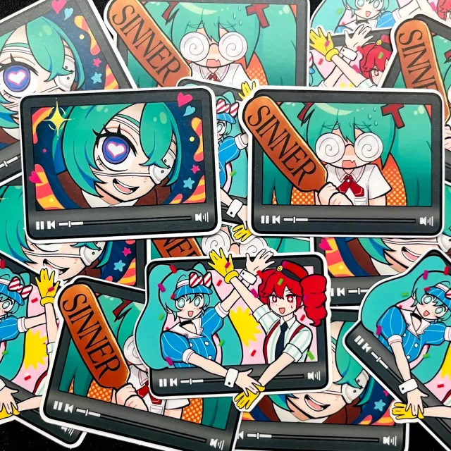Kururu4ever Vocaloid Songs Stickers klistremerker All 3 vanntette vinyl