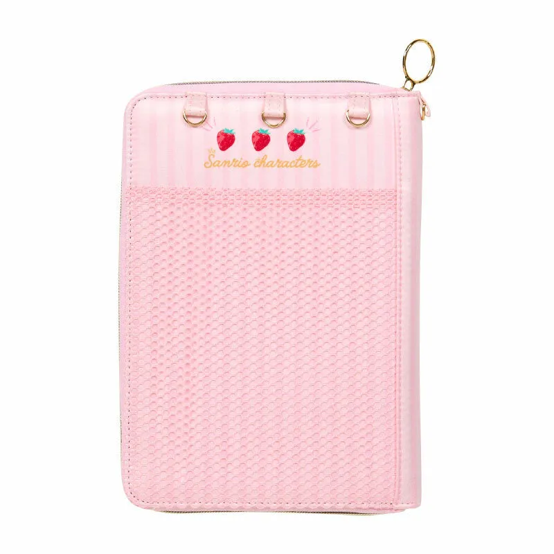 Hello Kitty Strawberry News 50th Anniversary reiseetui med lommer