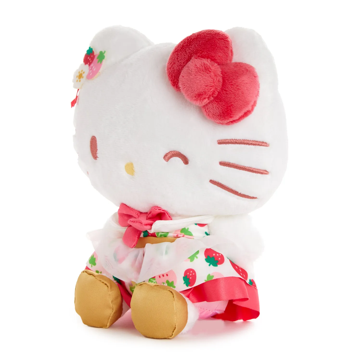 Hello Kitty Strawberry News 50th Anniversary 8" Plush-bamse