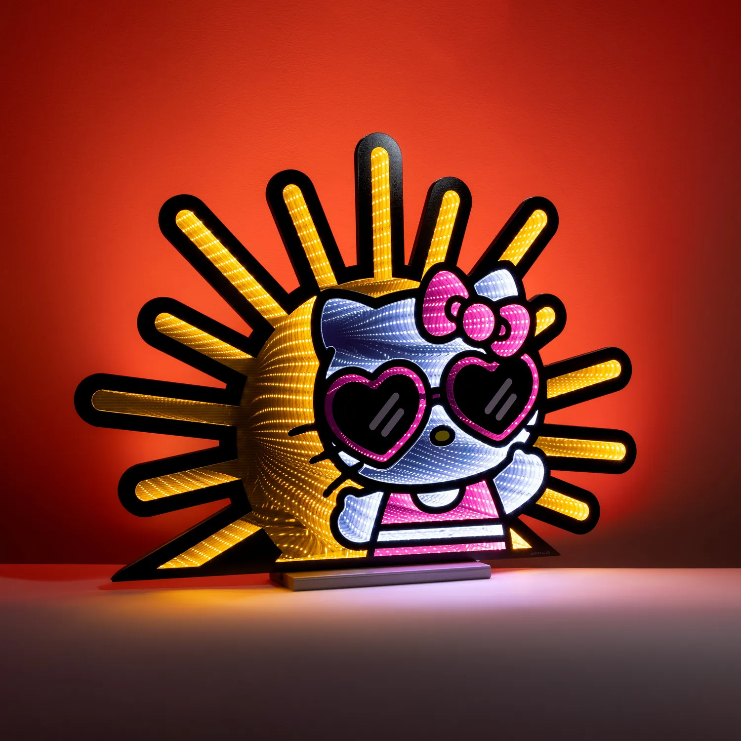 Hello Kitty Sunshine Ekkolight infinitylampe 24,5 tommer LED