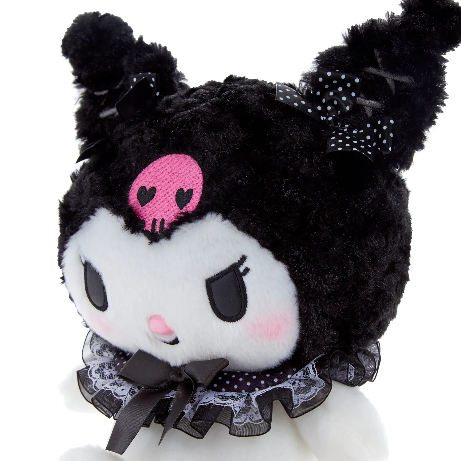 Hello Kitty Ditty Dots Kuromi kosedyr 9 tommer med blonder