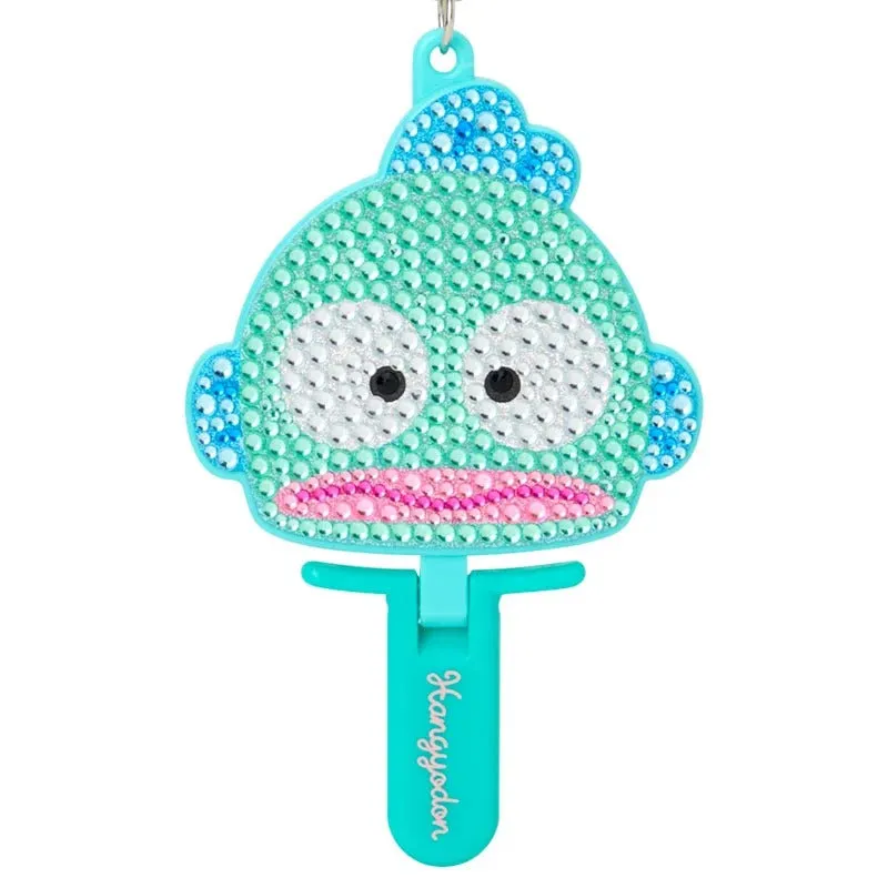 Hello Kitty Hangyodon mini speilanheng med rhinsteiner
