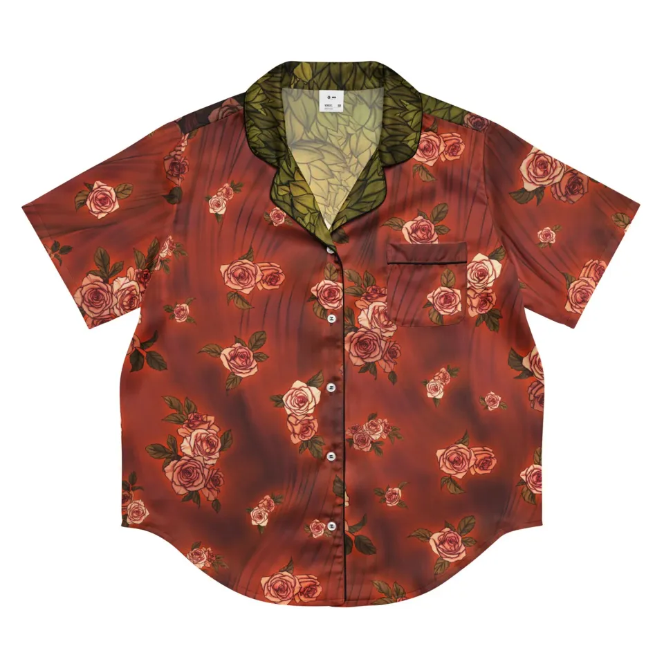 Batman Poison Ivy Pretty Poison pysjamasoverdel kortermet XS–2XL sateng