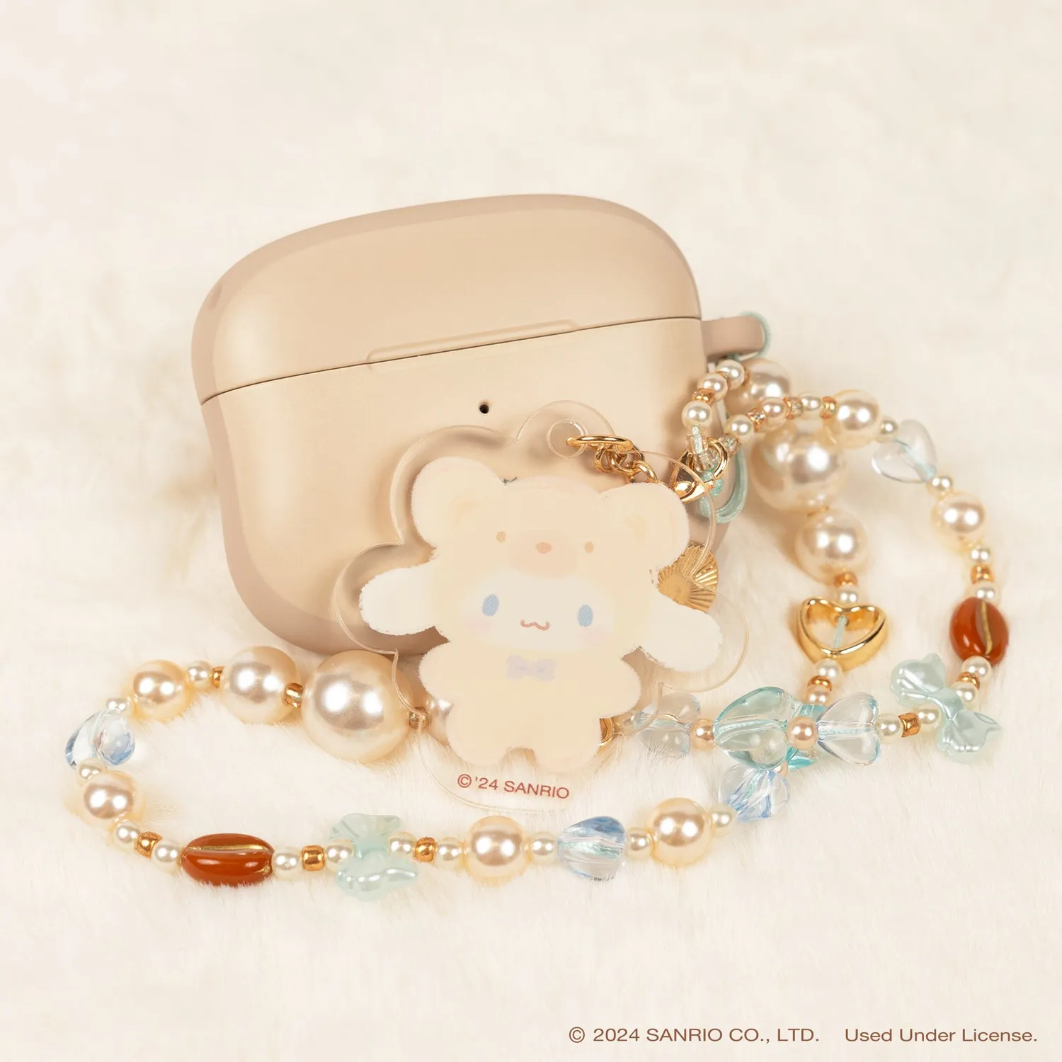 Hello Kitty Cinnamoroll Latte Bear Beaded Charm mobilstropp