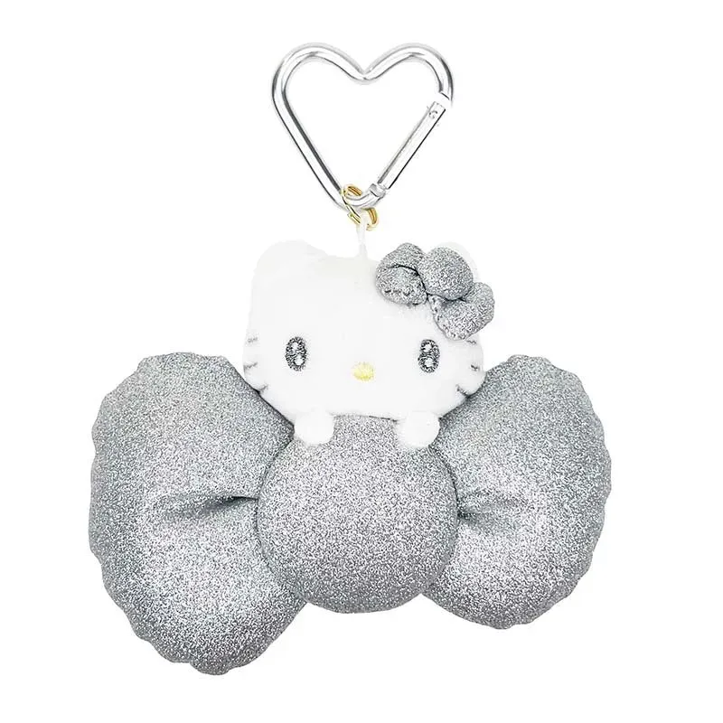 Hello Kitty Metallic Bow 50th Anniv. sølv maskot nøkkelring