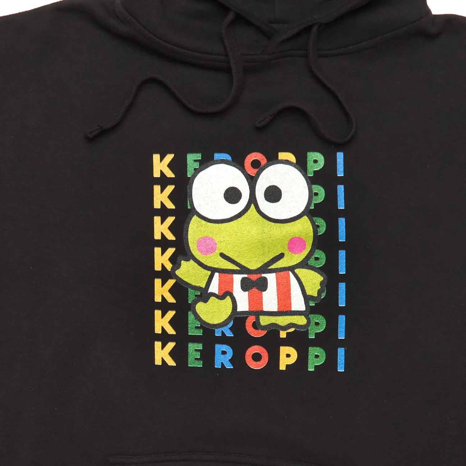 Hello Kitty Keroppi Watashi Wa unisex hettegenser svart