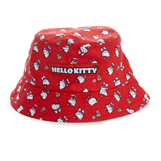 Hello Kitty Ruby Red Series Kids Bucket Hat bøttehatt for barn bomull