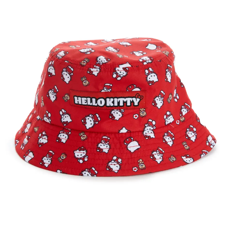 Hello Kitty Ruby Red Series Kids Bucket Hat bøttehatt for barn bomull