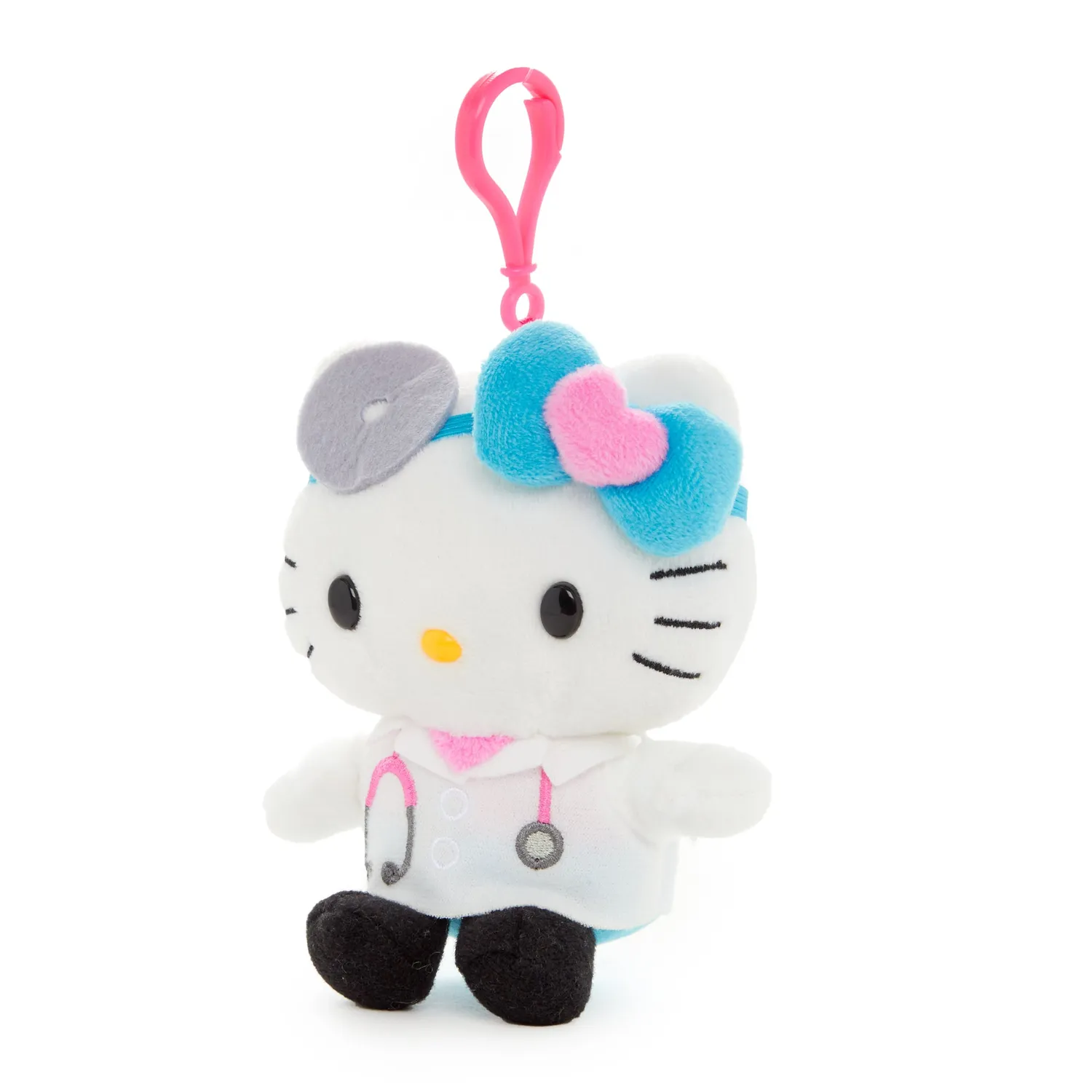 Hello Kitty Career Series Doctor Mascot Clip maskot med klype 5 tommer