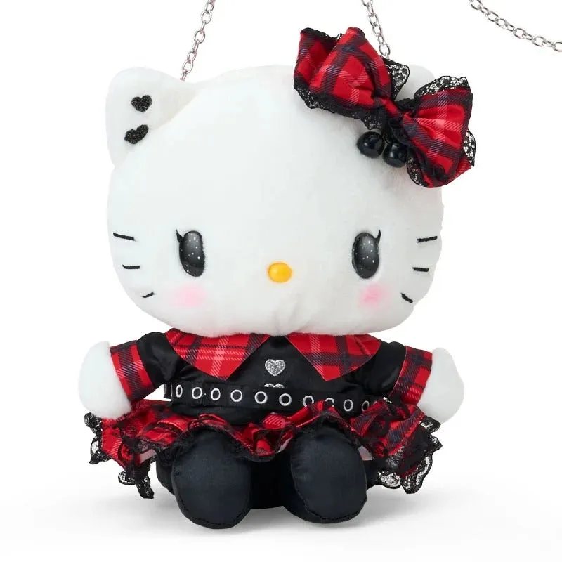 Hello Kitty Rock ’n’ Check Series Plush Crossbody Bag skulderveske