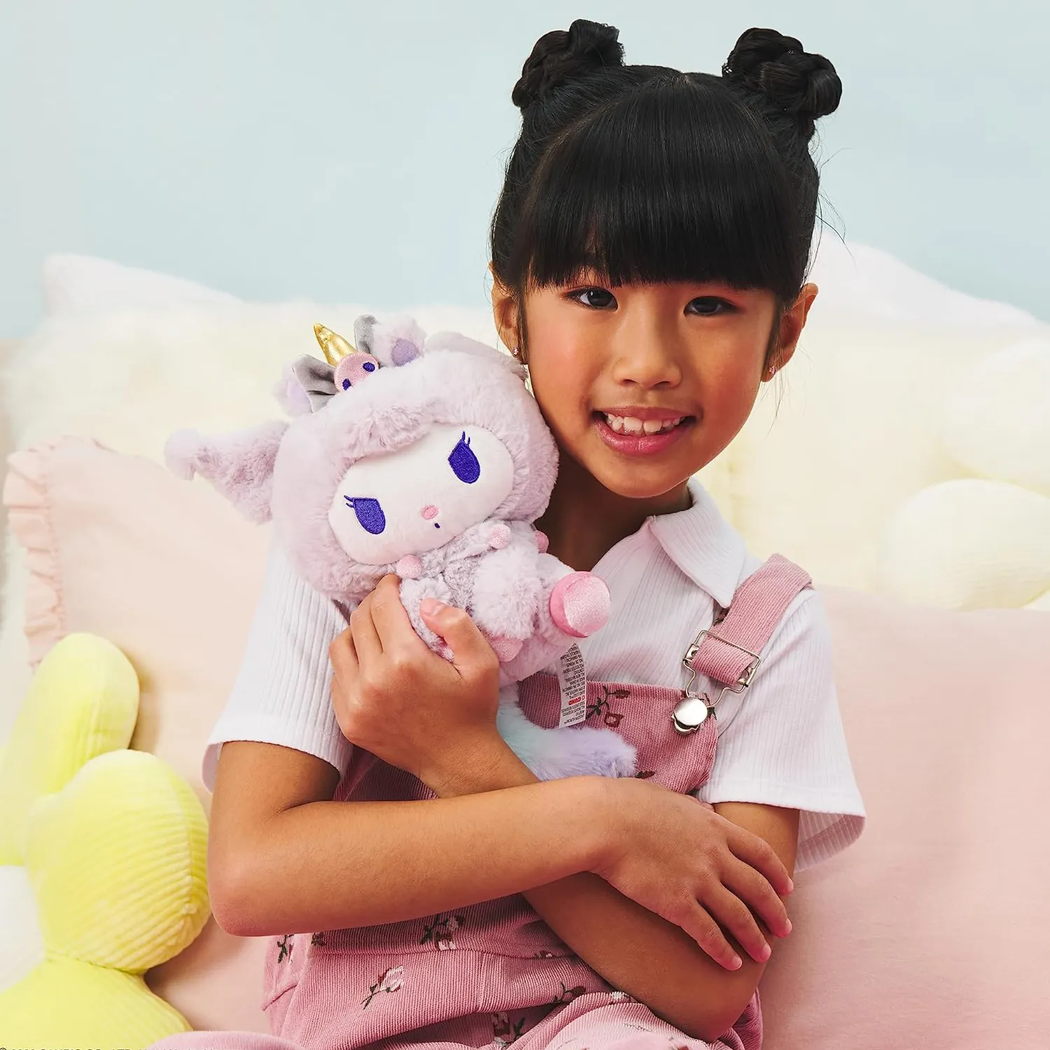 Hello Kitty Kuromi x GUND 6" Unicorn-bamse 15 cm pastellilla