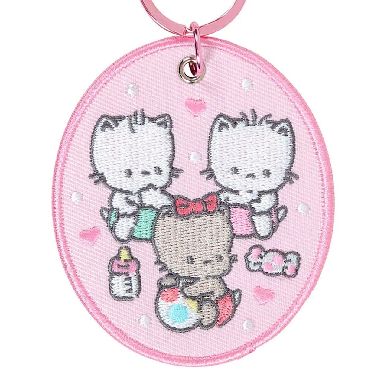 Sanrio Character Award Series Nya Ni Nyu Nye Nyon Mascot Badge Keychain nøkkelring