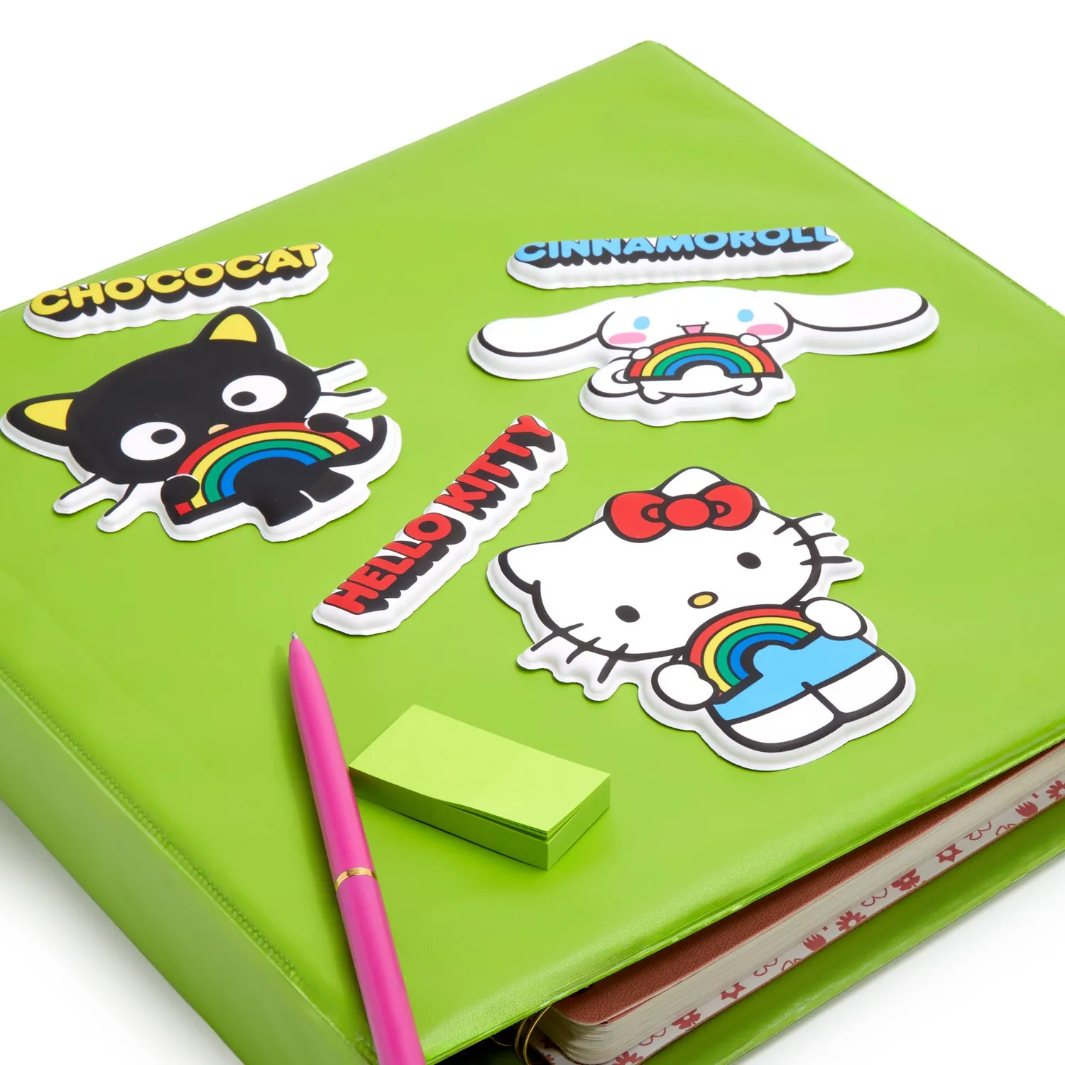 Hello Kitty x Pipsticks Big Puffy Sticker klistremerke – regnbue