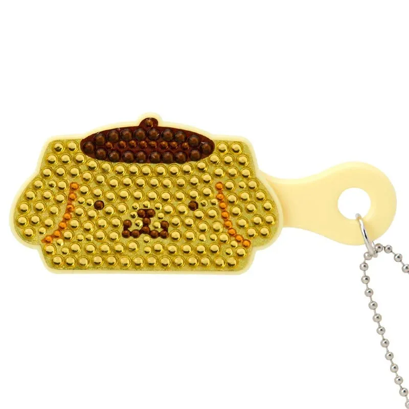 Hello Kitty Pompompurin Mini Bling Brush hårbørsteanheng