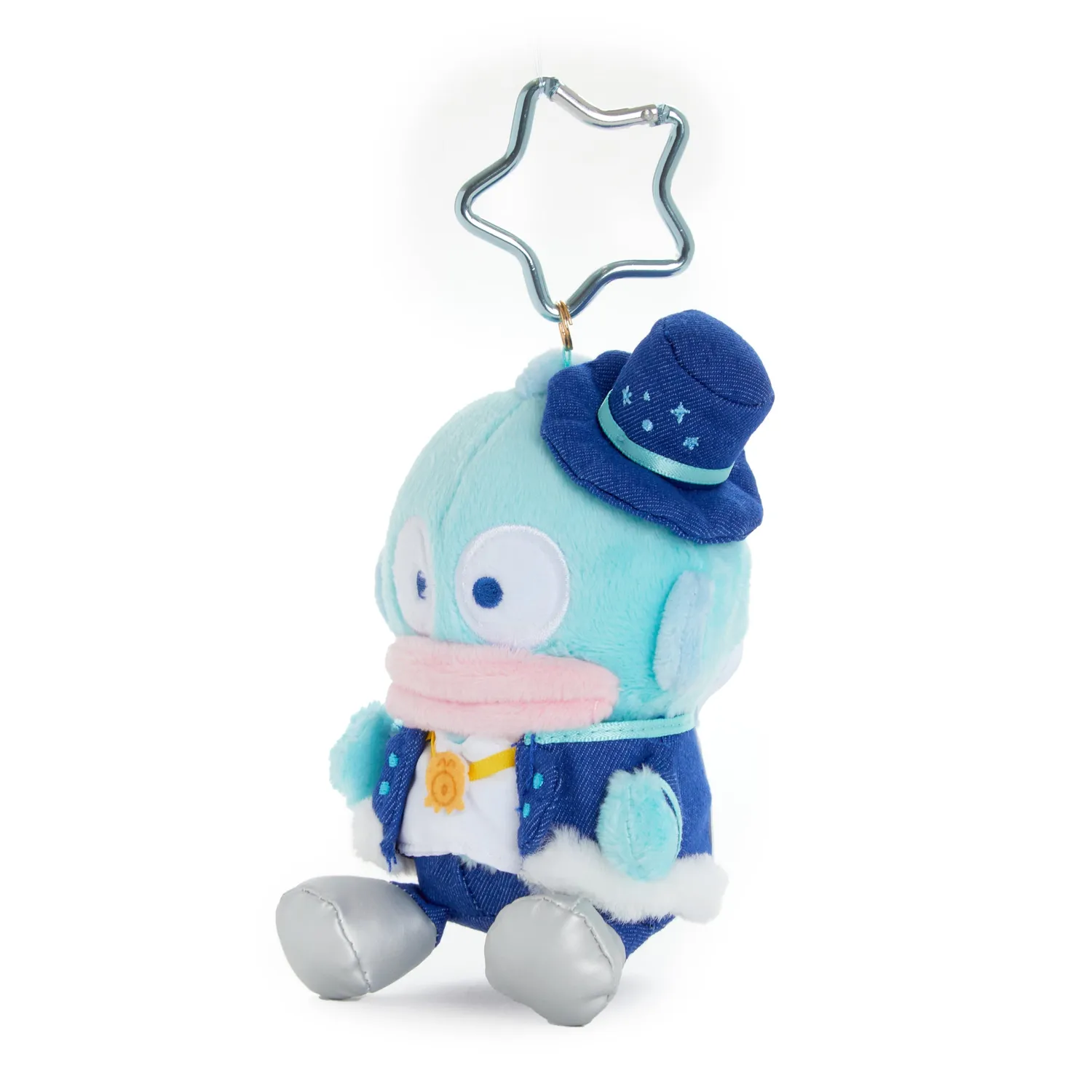 Hello Kitty Hapidanbui Boy Band Hangyodon plush nøkkelring 4"