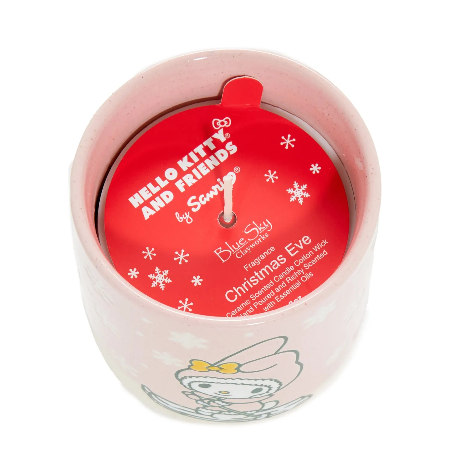 My Melody Holiday Ski keramikklys med juleduft 8 oz