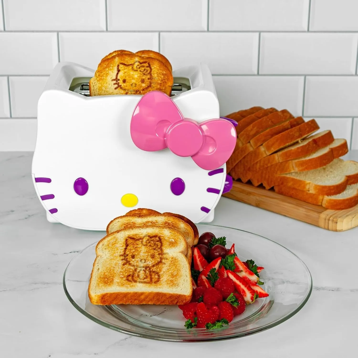 Hello Kitty Deluxe 3D-brødrister med brede spor