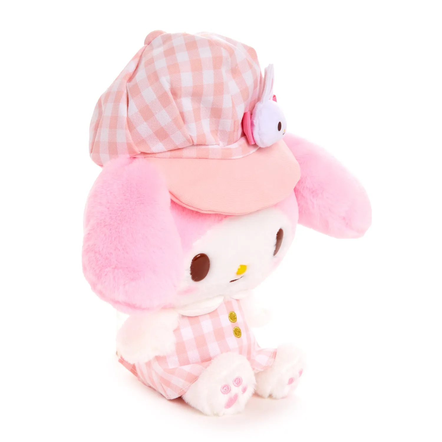 Hello Kitty Gingham Cap Series My Melody 8" plysj med rutete hatt