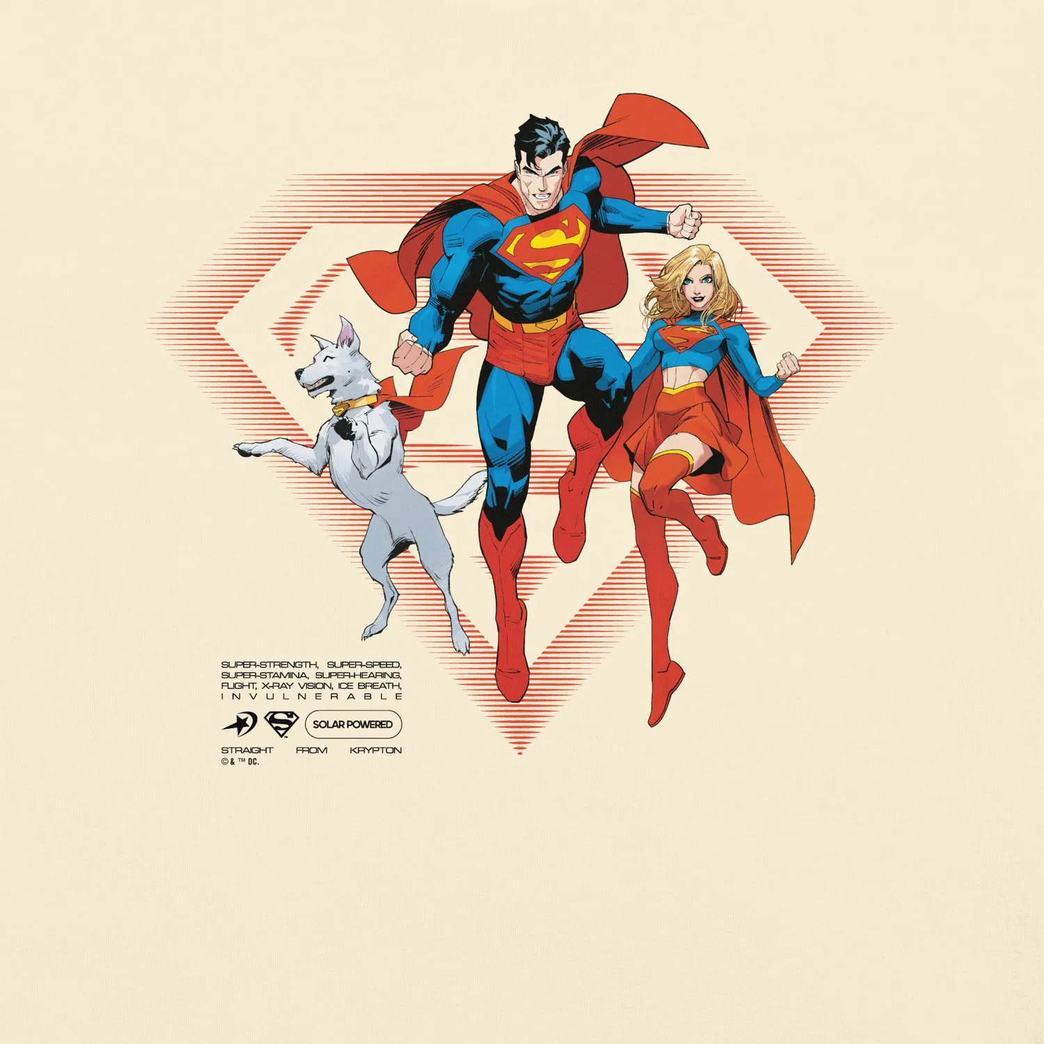 Batman Superman Straight from Krypton T-skjorte S–4XL bomull