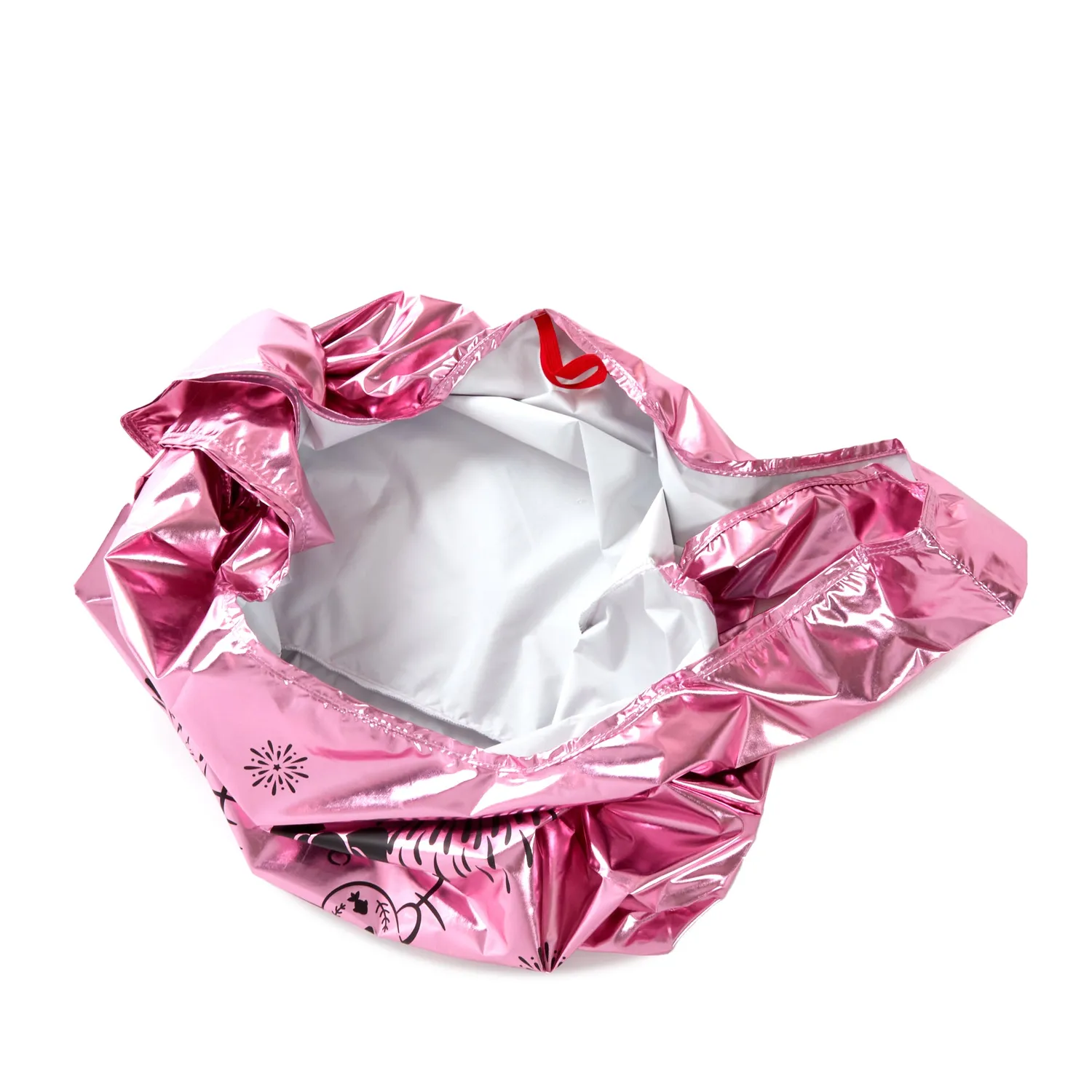 Hello Kitty Hanabi Series sammenleggbar handlenett metallisk