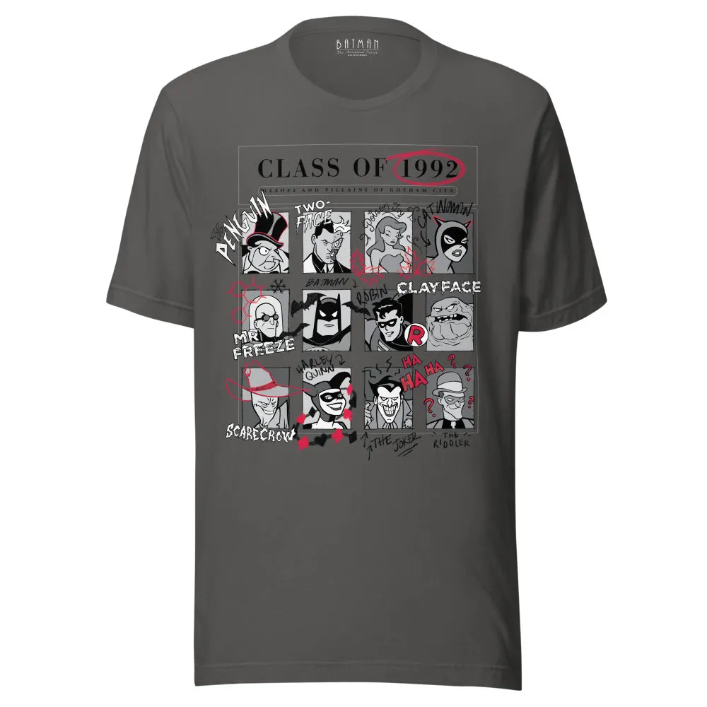 Batman: The Animated Series Class of 1992 T-skjorte Army, Asphalt eller Cardinal