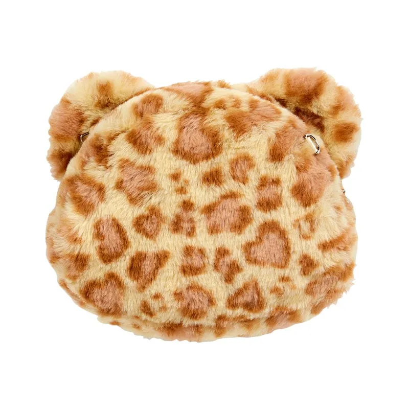 Hello Kitty Leopard Pals Series Plush Mini Crossbody Bag veske leopard