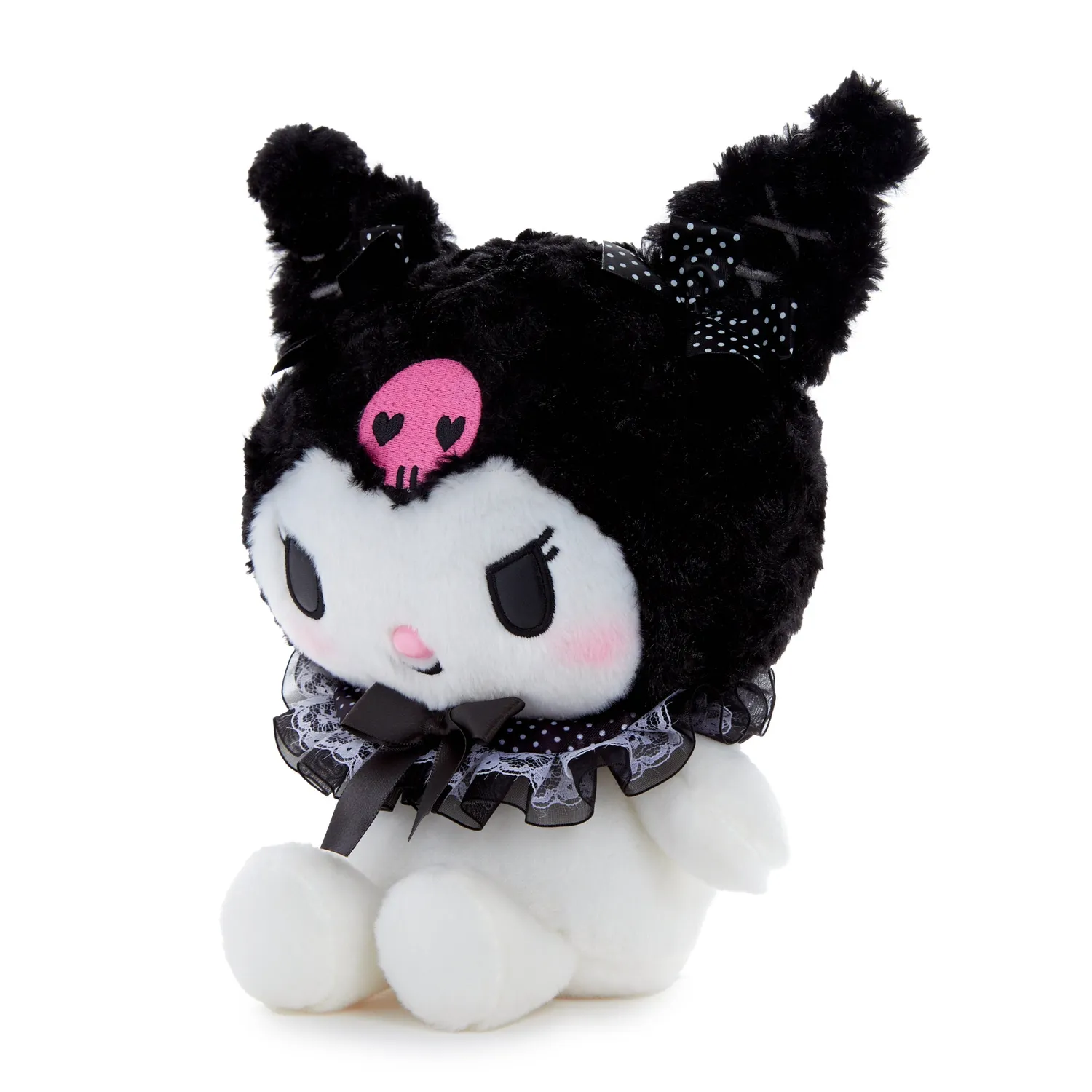 Hello Kitty Ditty Dots Kuromi kosedyr 9 tommer med blonder