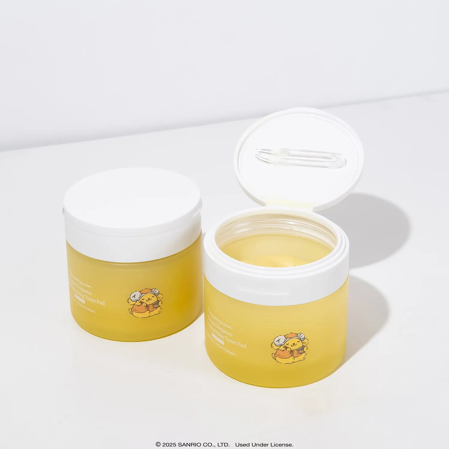 Hello Kitty Pompompurin Honey Gorgeous toner pads, 1 pakke, honning