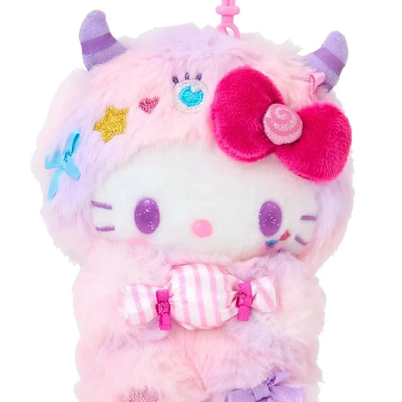 Hello Kitty Colorful Pop Monster Series Plush Mascot Clip kosemaskot